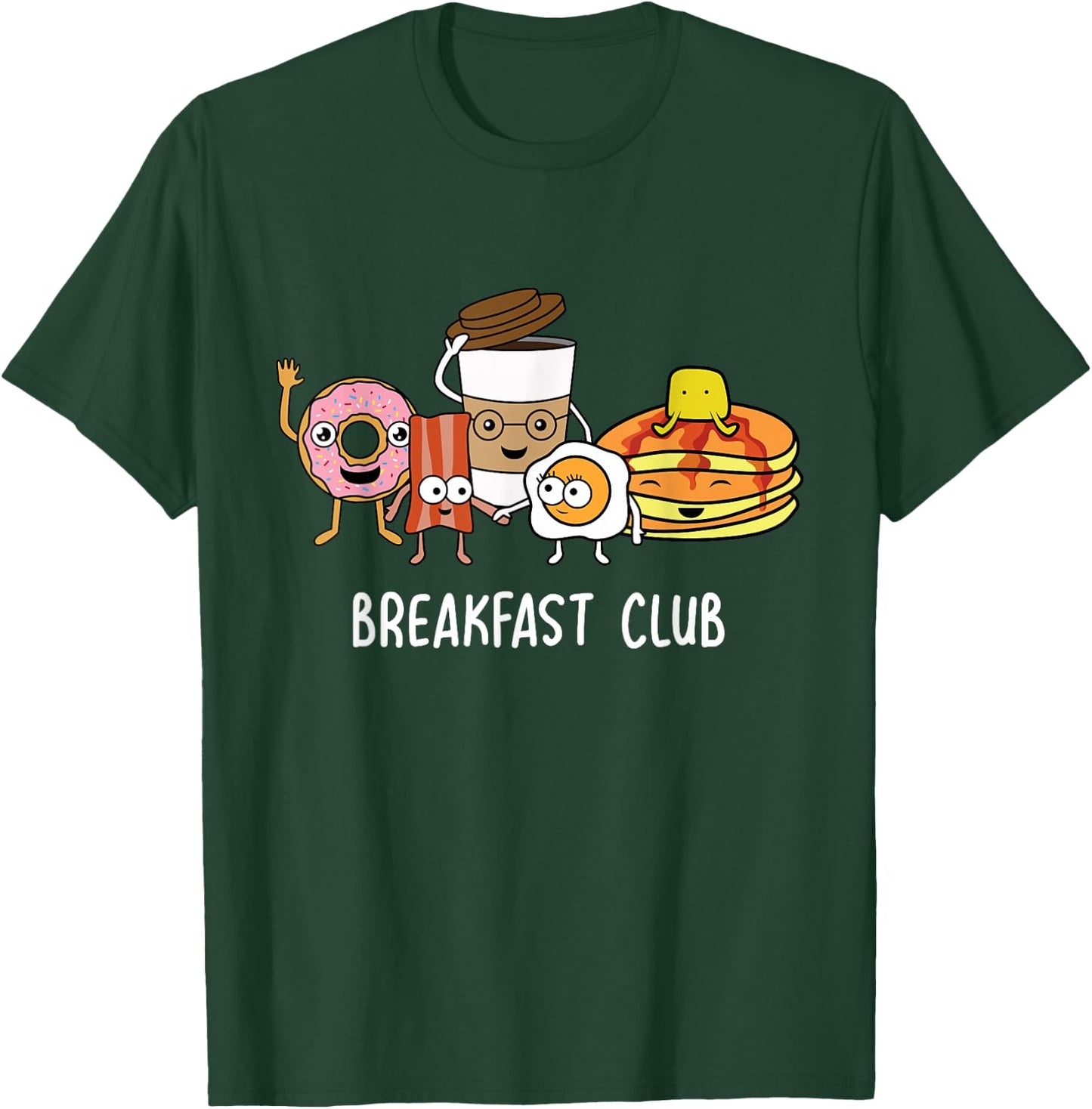 Breakfast Club Cute Kawaii Bfast Club Parody Funny Food Pun T-Shirt - T-Shirt | Forest