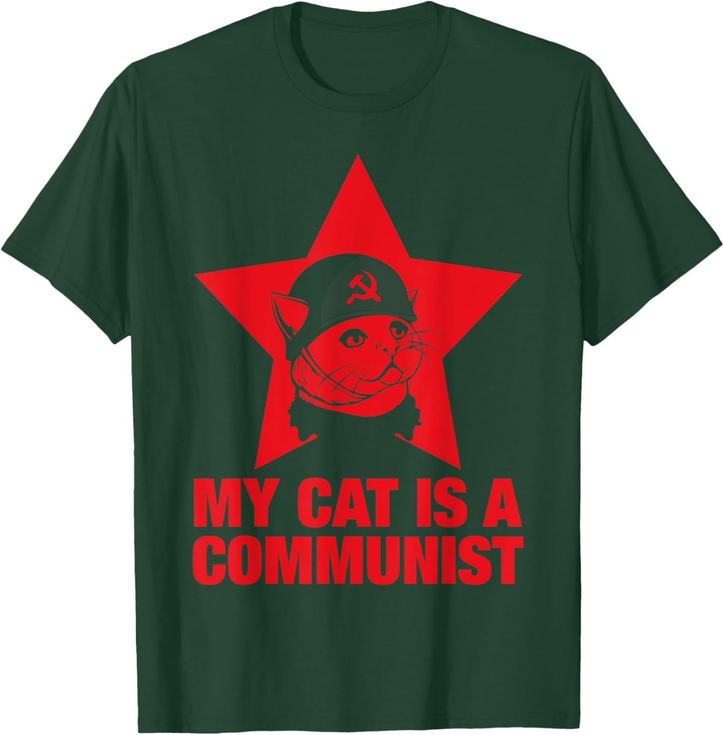 My Cat Is A Communist Women T-Shirt - T-Shirt | Forest