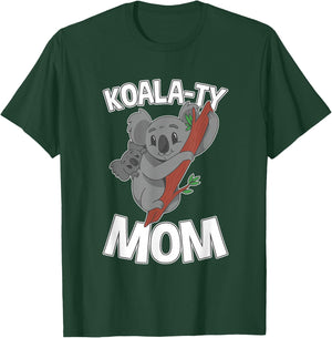 Koala-ty Mom Koala Mother and Baby Mother's Day T-Shirt - T-Shirt | Forest