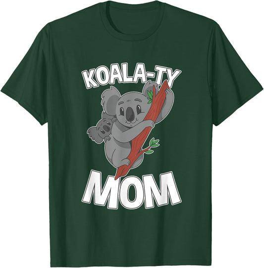 Koala-ty Mom Koala Mother and Baby Mother's Day T-Shirt - T-Shirt | Forest