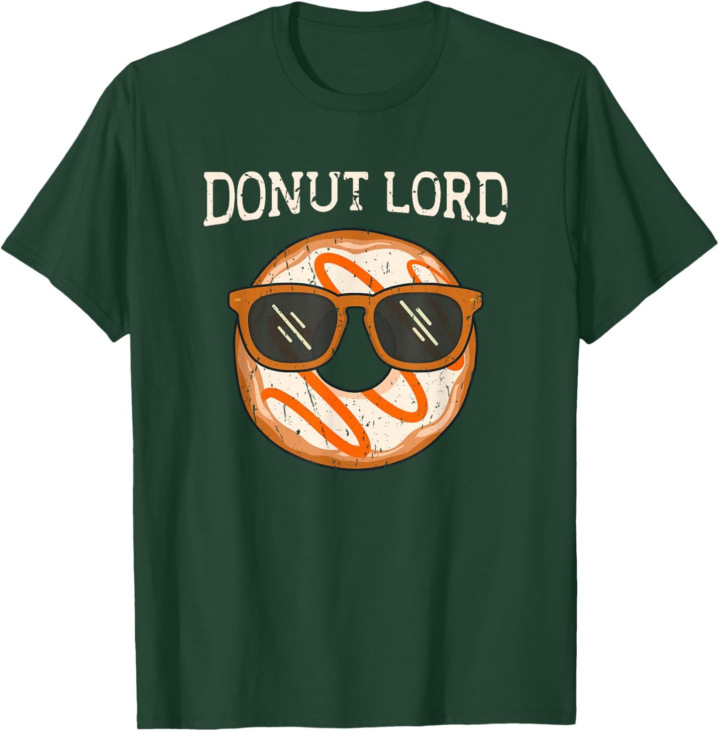 Donut Lord Pretzel Lady - Colorful Baker Donut Lovers T-Shirt - T-Shirt | Forest