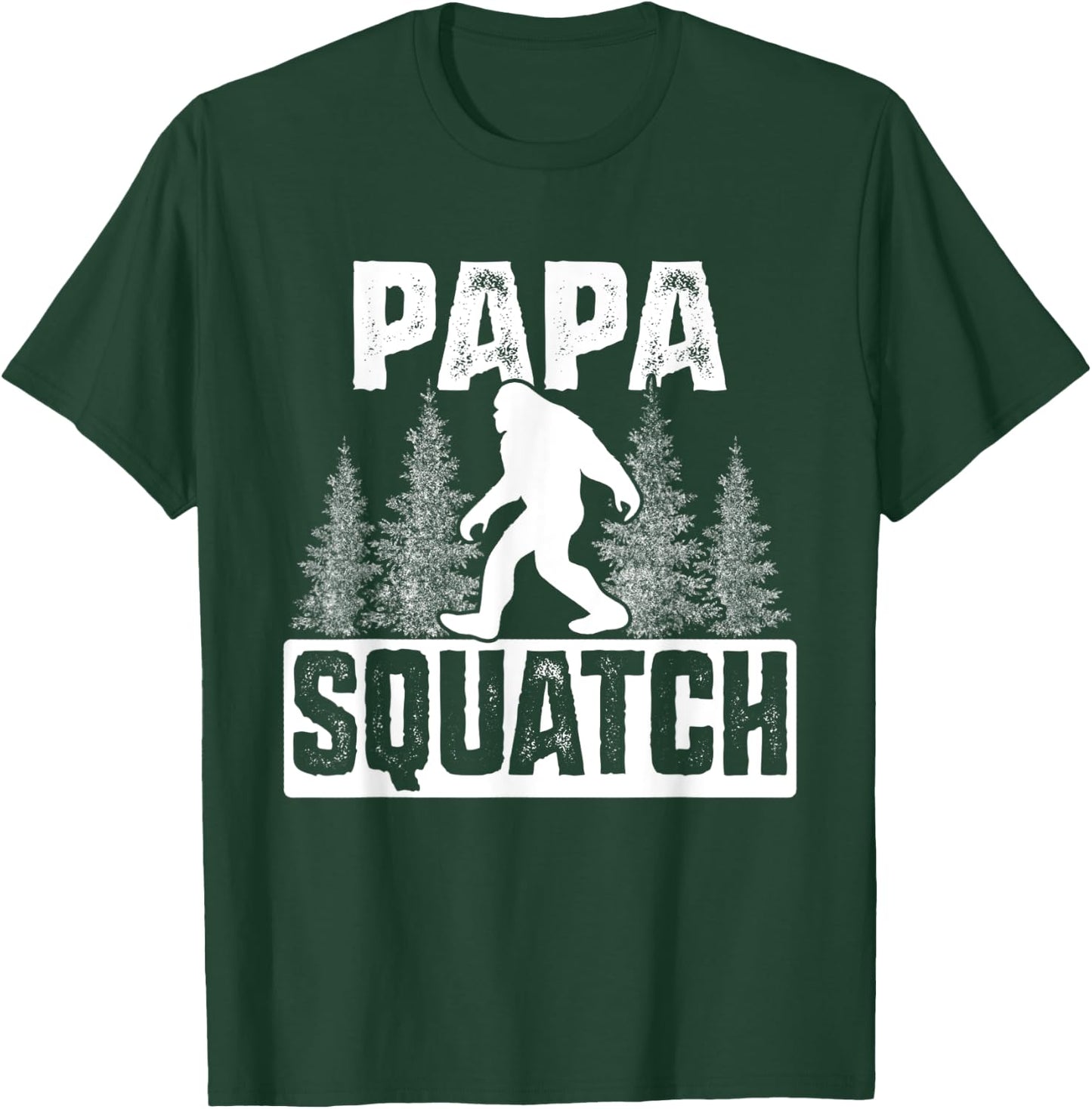 Squatchy Matching Family Bigfoot Shirts Papa Squatch T-Shirt - T-Shirt | Forest