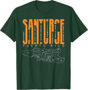 Santurce and its Barrios Puerto Rico T-Shirt - T-Shirt | Forest