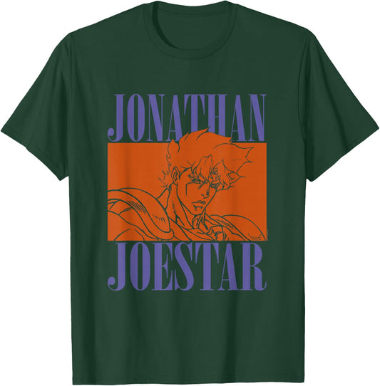 JoJo Part 1 Phantom Blood Jonathan Joestar Orange Stencil T-Shirt - T-Shirt | Forest