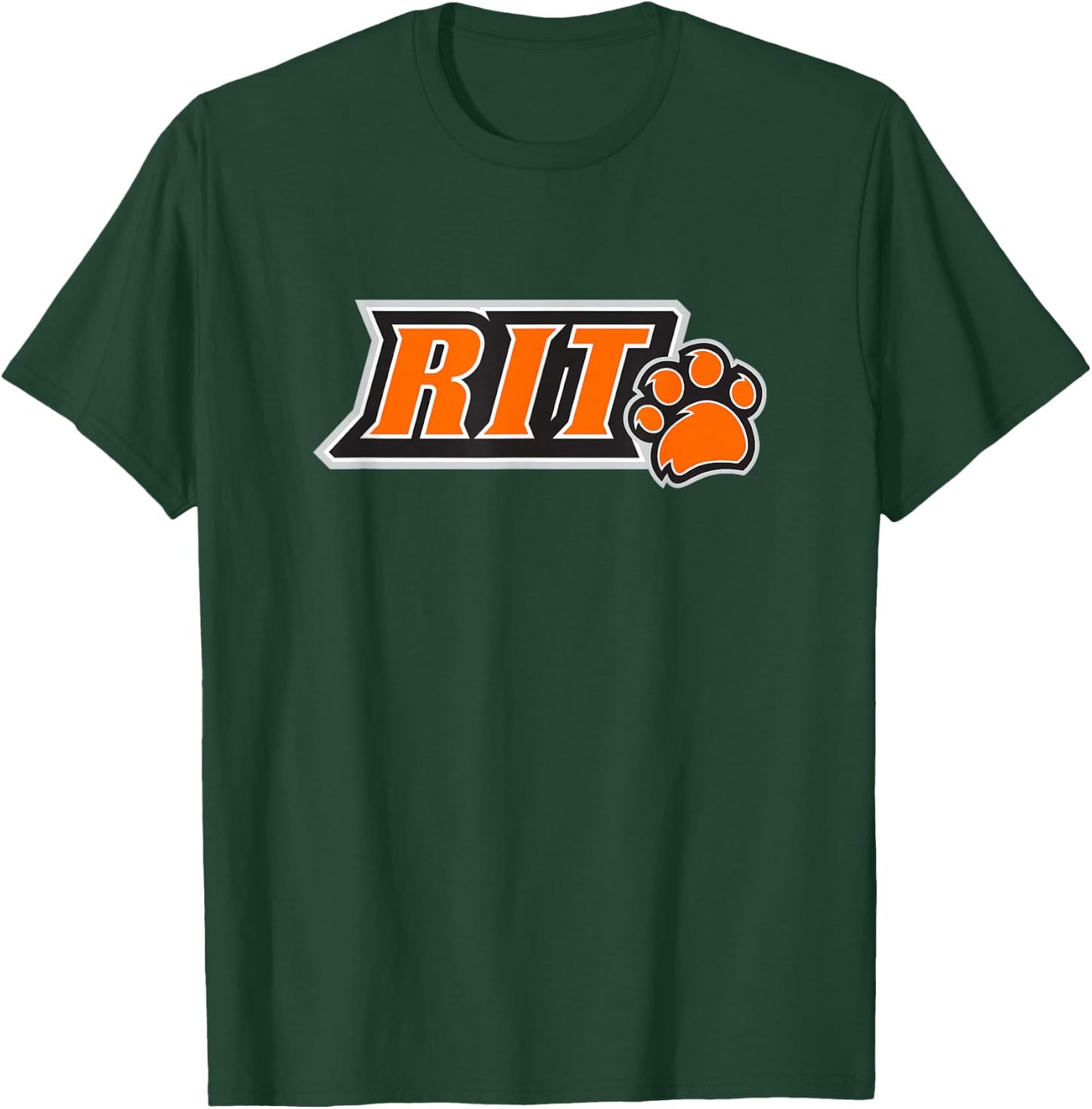 Rochester Institute of Technology -- Steve State RIT Tigers Paw Logo T-Shirt - T-Shirt | Forest