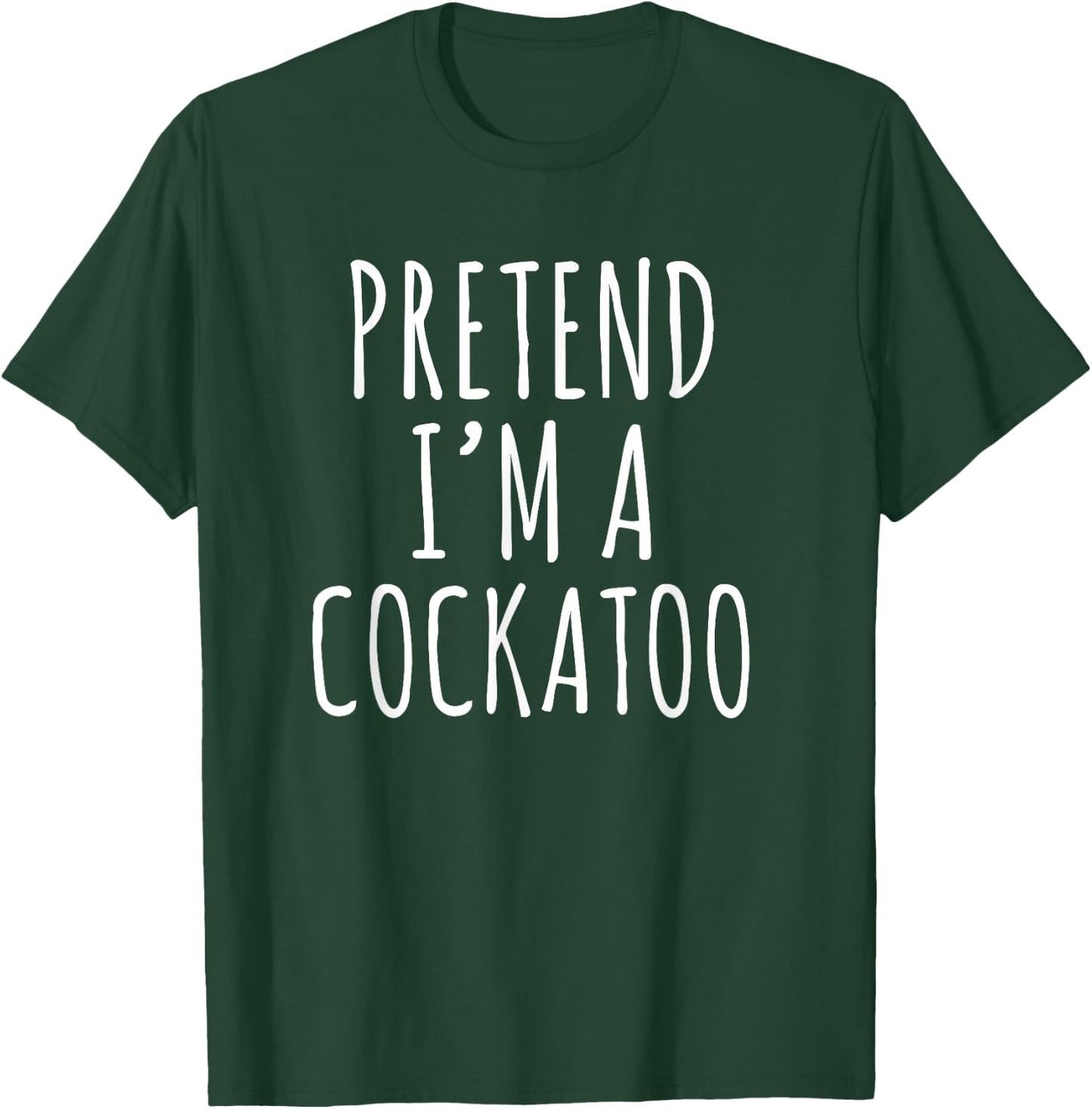 Lazy Halloween Costume Pretend I'm A Cockatoo Simple T-Shirt - T-Shirt | Forest