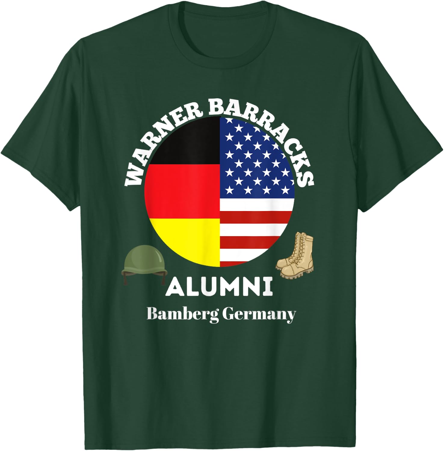 Warner Barracks Alumni Bamberg Germany T-Shirt - T-Shirt | Forest
