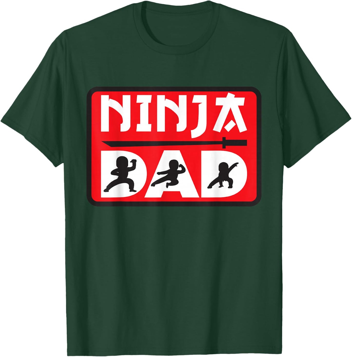 Ninja Dad Matching Family Ninja Warrior Funny Gift T-Shirt - T-Shirt | Forest