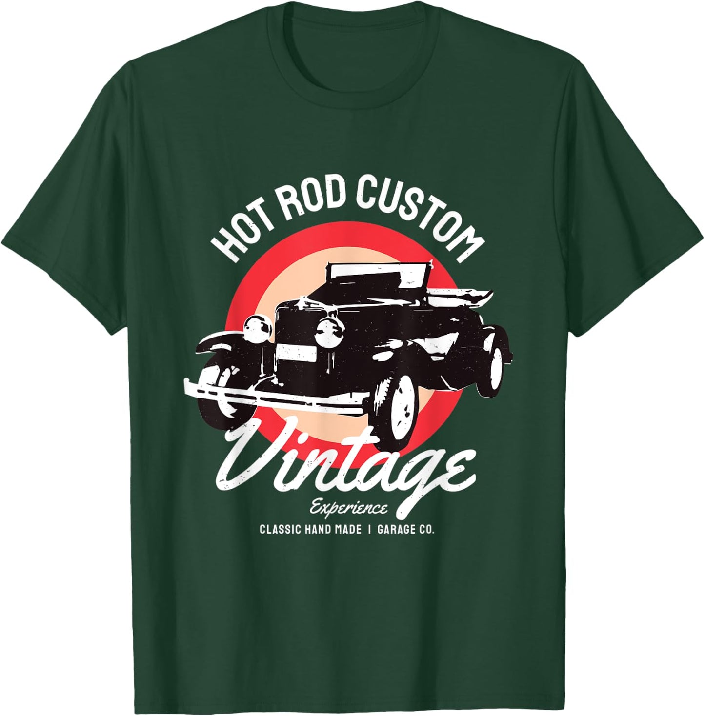 Hot Rod Vintage Classic Car USA Auto Motorsport Retro Garage T-Shirt - T-Shirt | Forest