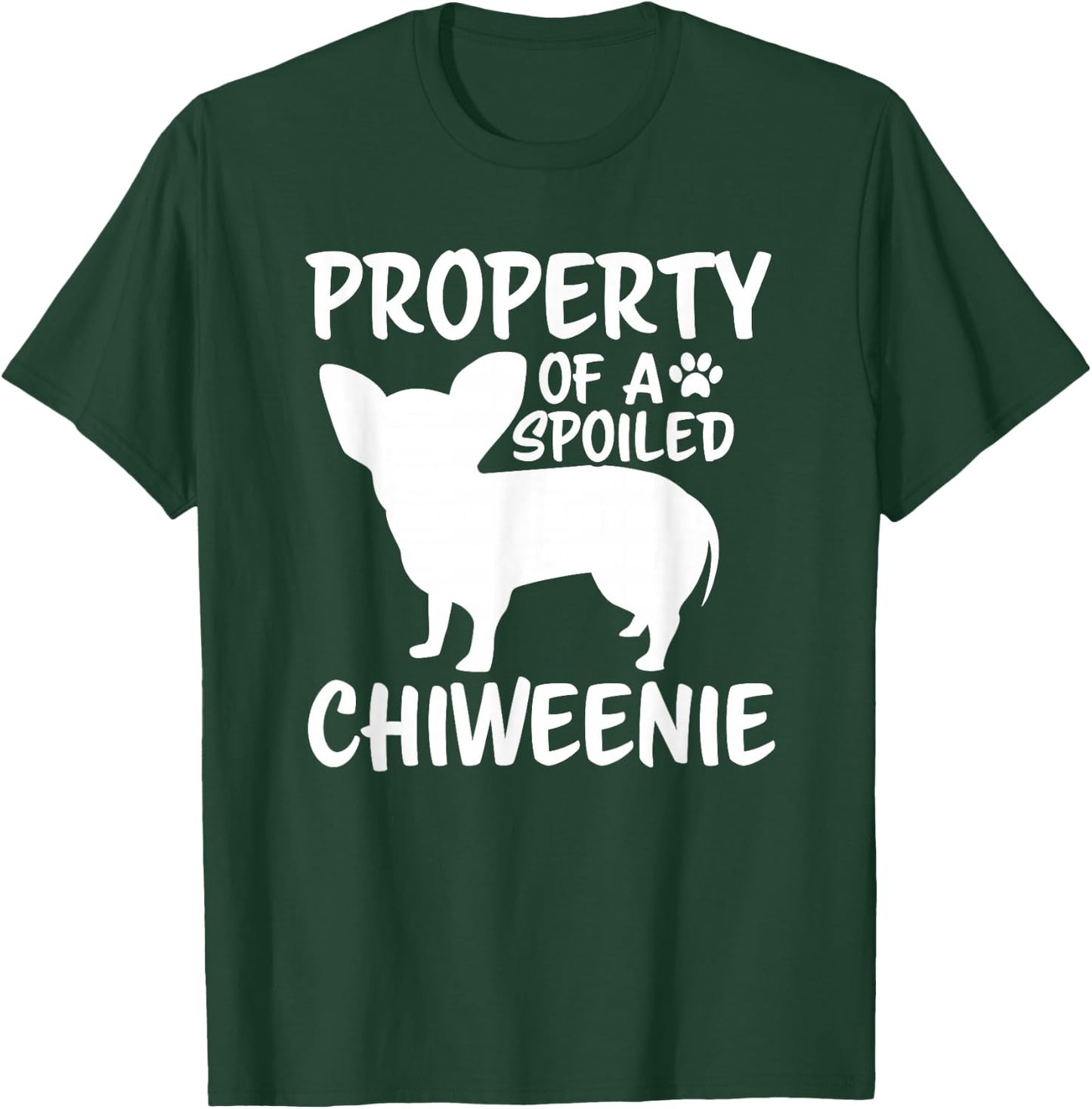 Chiweenie Mom Dad Cute and Funny Property Dog Owner T-Shirt - T-Shirt | Forest