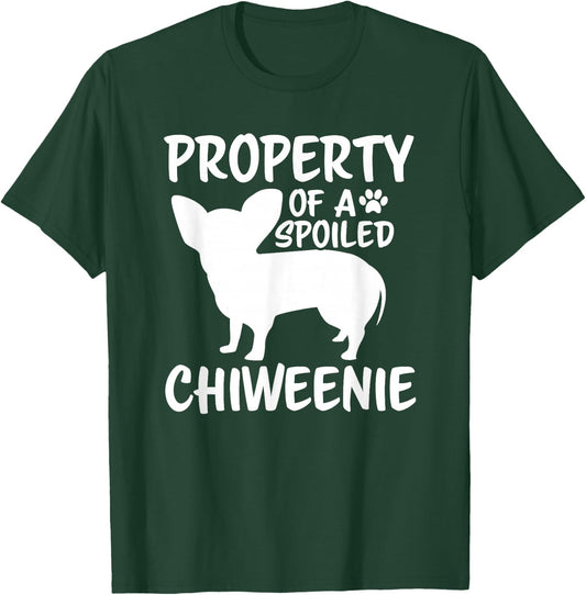 Chiweenie Mom Dad Cute and Funny Property Dog Owner T-Shirt - T-Shirt | Forest