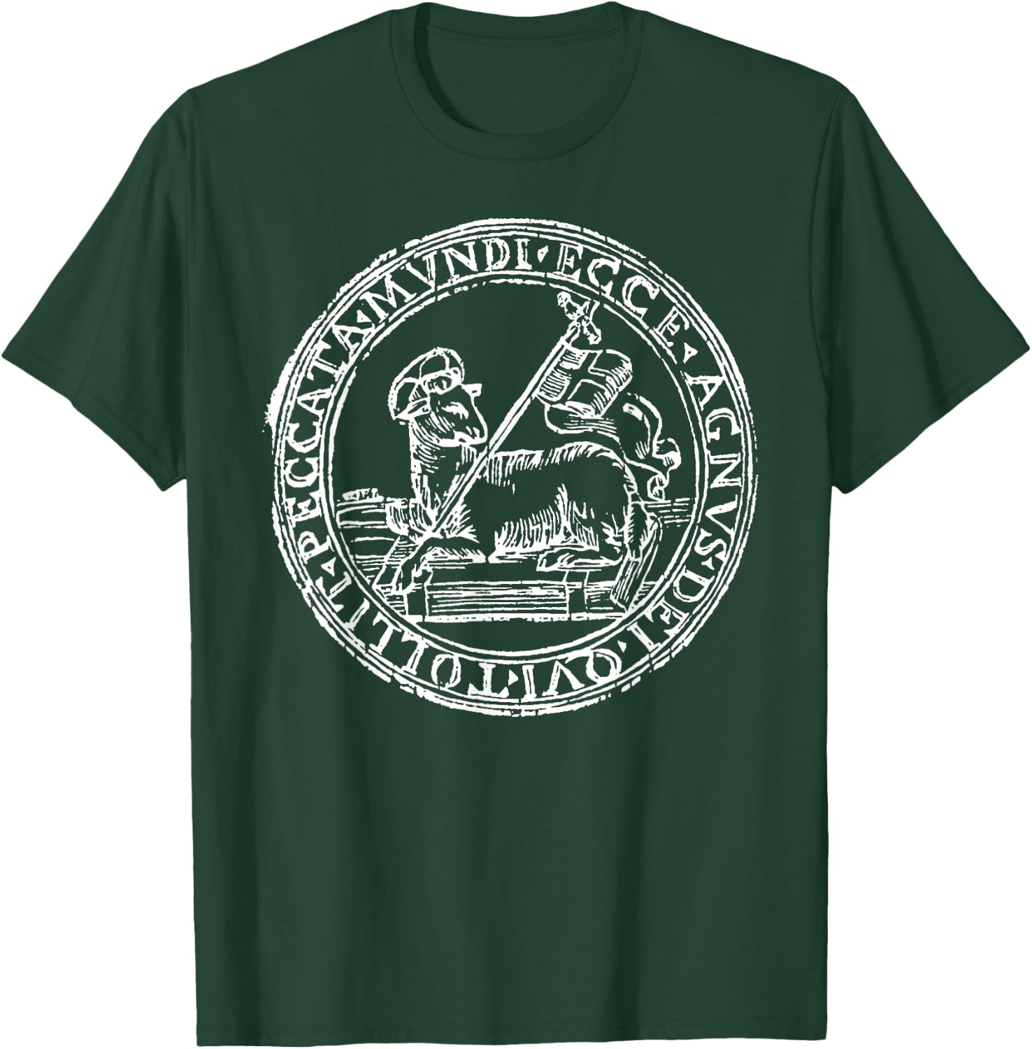 Agnus Dei Lamb God Christian Symbol T-Shirt - T-Shirt | Forest