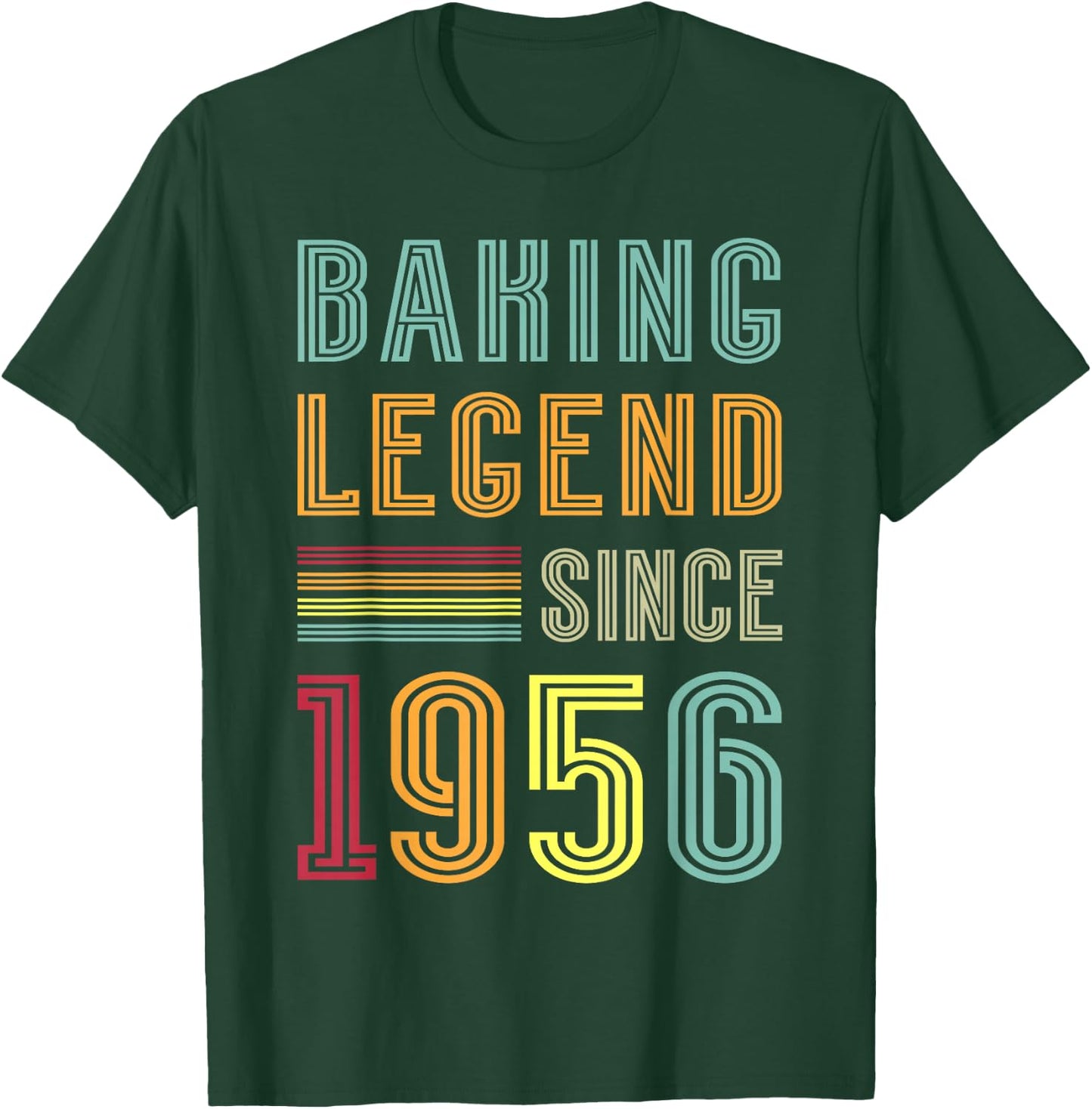 Baker Legend 1956 70 Years Pastry 70th Birthday Baking T-Shirt - T-Shirt | Forest