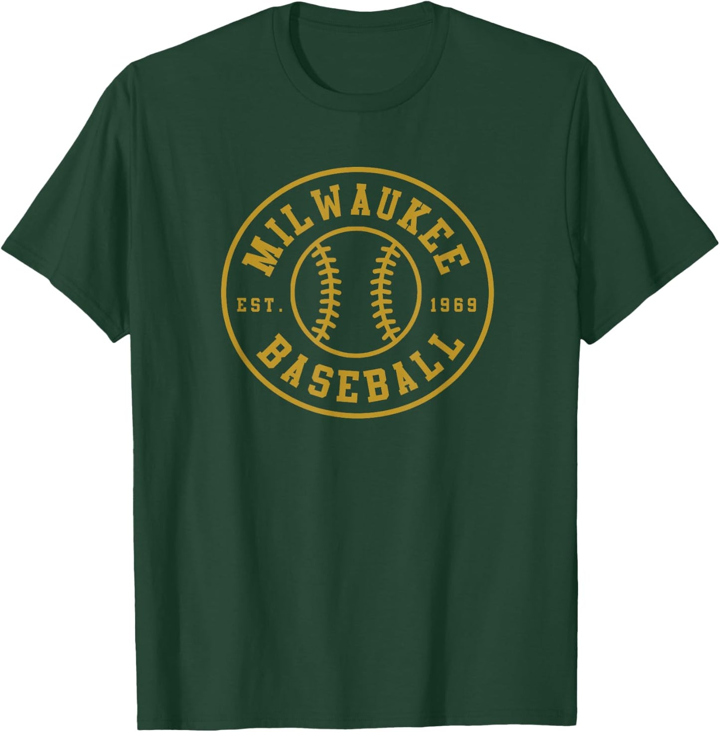 Home Run Milwaukee Baseball Seventh Inning Stretch Gameday Fan Gear T-Shirt - T-Shirt | Forest