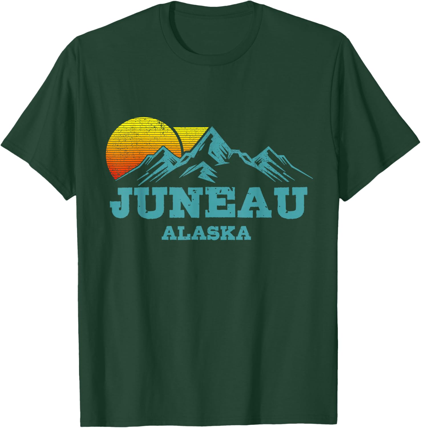 Juneau Alaska Vintage Souvenir T-Shirt - T-Shirt | Forest