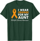 I Wear Orange For My Aunt Multiple Sclerosis Awareness MS T-Shirt - T-Shirt | Forest