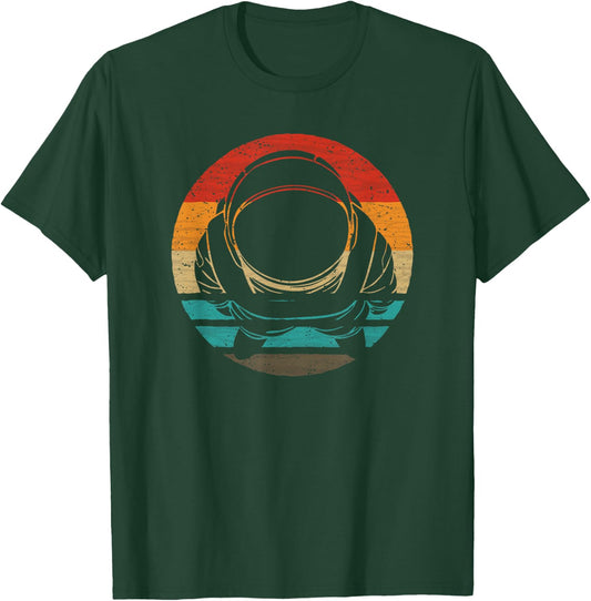 Space Astronaut Retro Style Vintage T-Shirt - T-Shirt | Forest