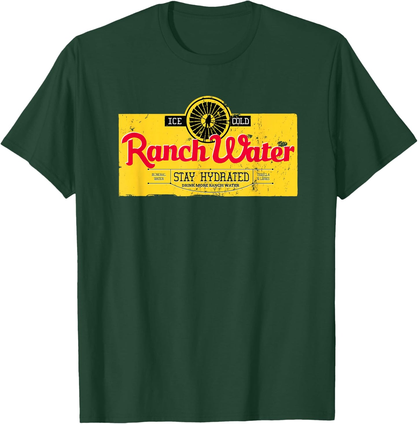 Drink Ranch Water Proud Southern Pride Thing Vintage Graphic T-Shirt - T-Shirt | Forest