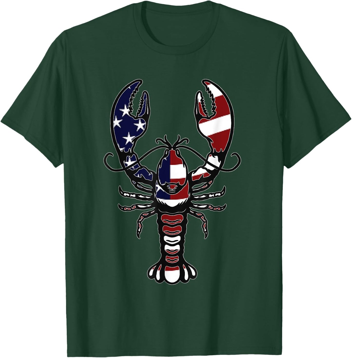 American Crayfish Outfit Louisiana Crawfish USA T-Shirt - T-Shirt | Forest
