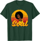 African American 70s 80s Funk Afro Disco Soul Melanin Queen T-Shirt - T-Shirt | Forest