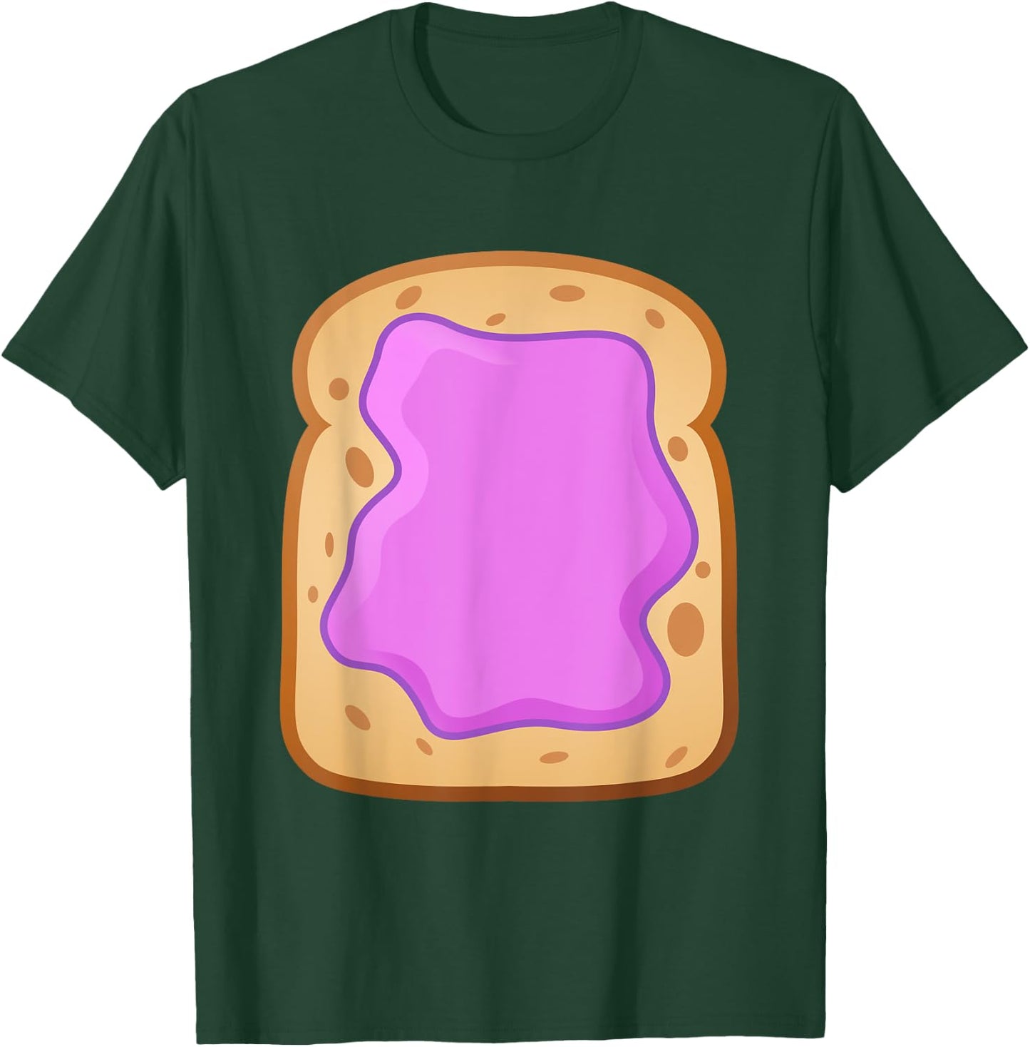 PB&J Grape Jelly on Bread Funny Matching Halloween Costume T-Shirt - T-Shirt | Forest