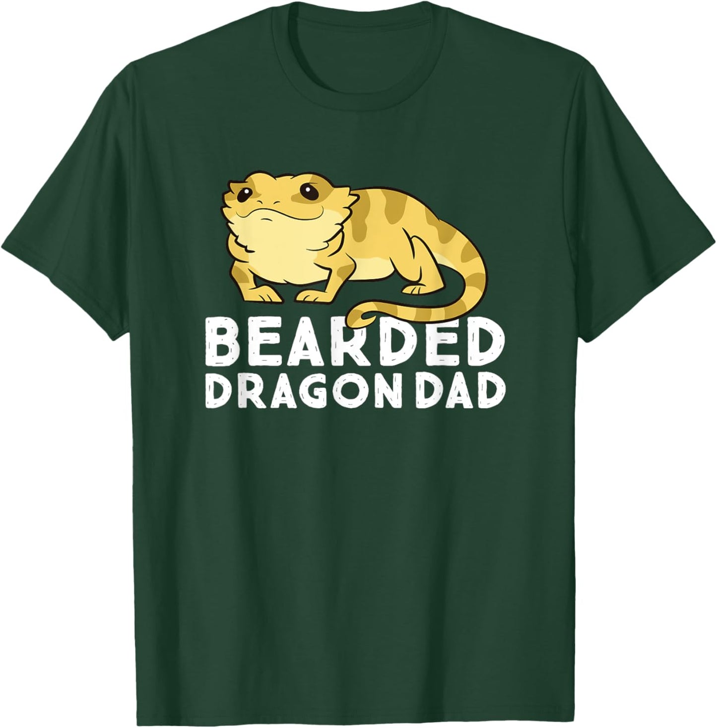 Funny Bearded Dragon Dad Gift Dad Of Bearded Dragon T-Shirt - T-Shirt | Forest
