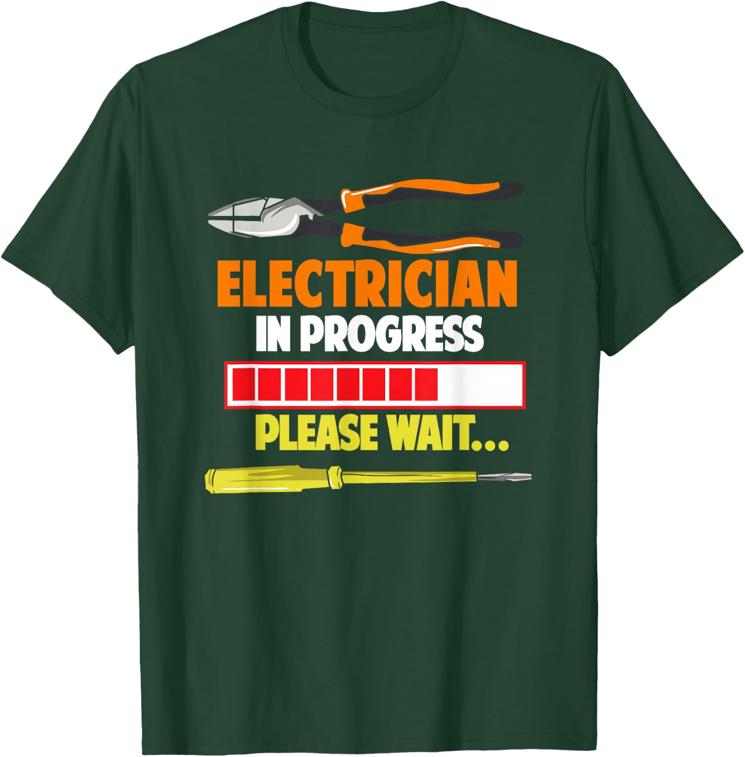 Electrician In Progress Gift An Electrician T-Shirt - T-Shirt | Forest