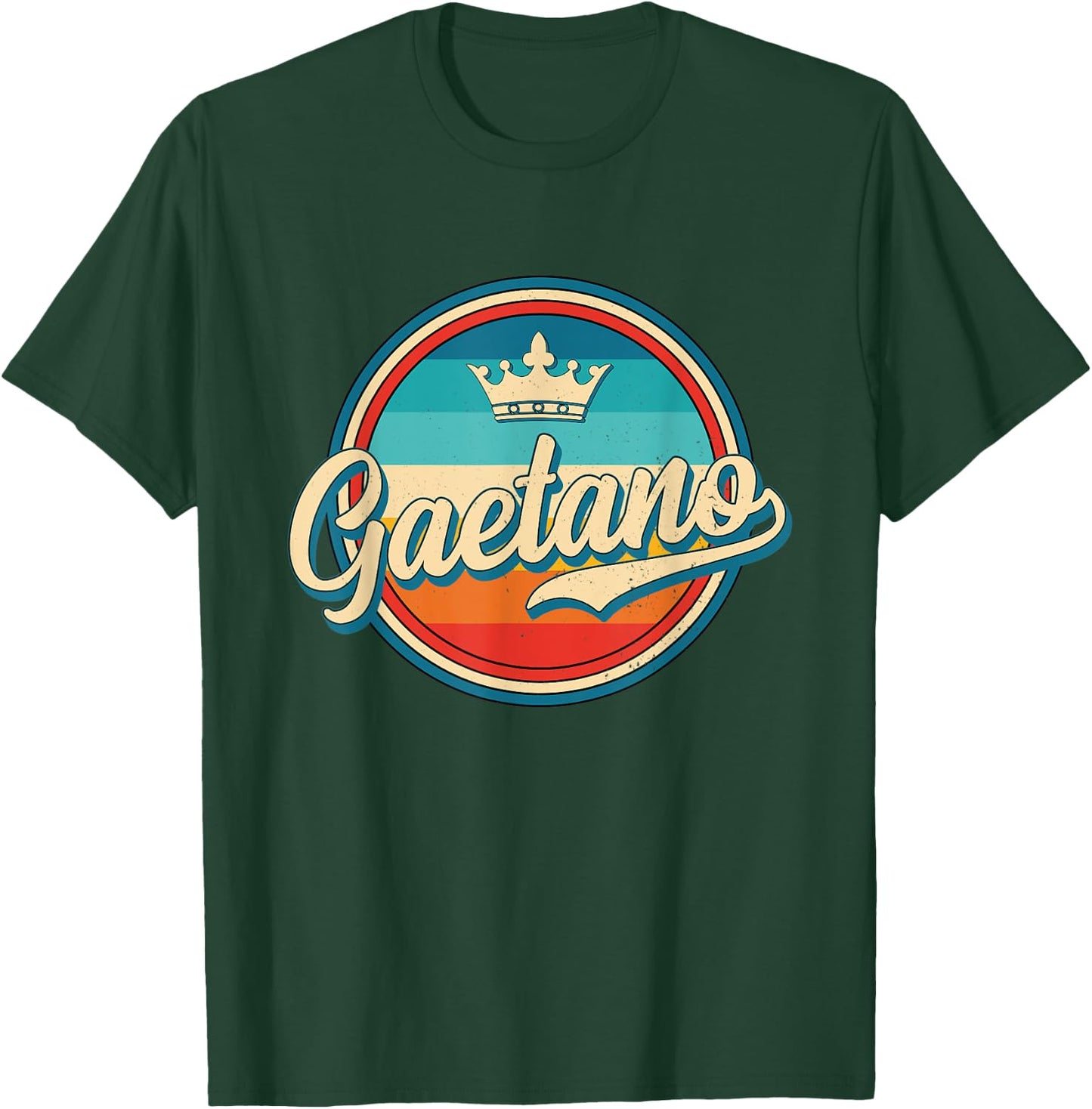 Gaetano retro personalized name vintage first name Gaetano T-Shirt - T-Shirt | Forest