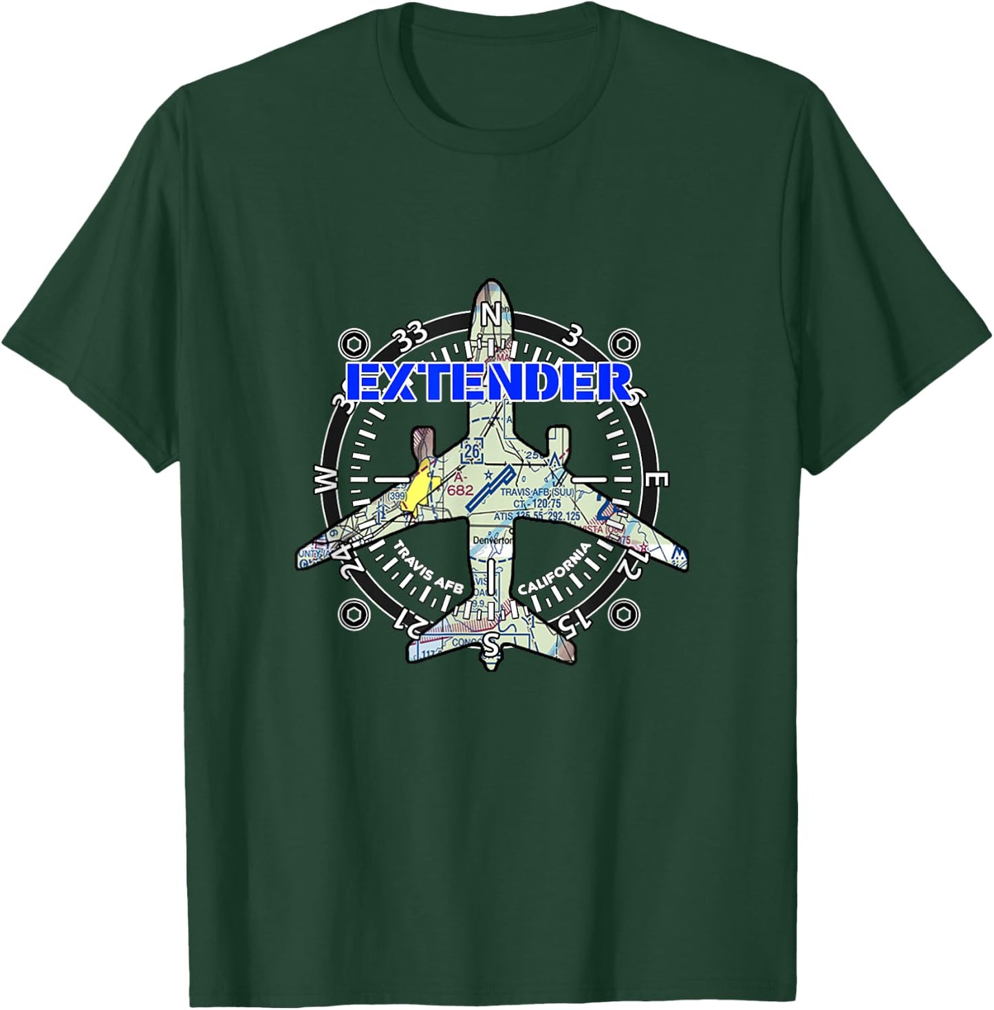 KC-10 Extender Cali Sectional, Travis AFB T-Shirt - T-Shirt | Forest