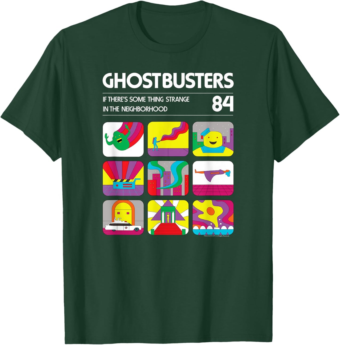 Ghostbusters Retro Video Game Graphics Vintage Movie T-Shirt - T-Shirt | Forest