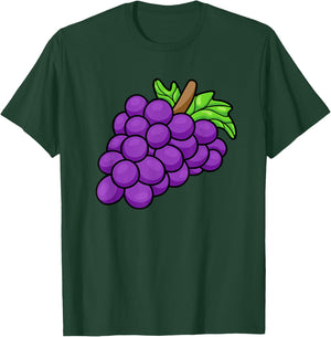 Grape Costume Funny Purple Halloween Last Minute Costumes T-Shirt - T-Shirt | Forest