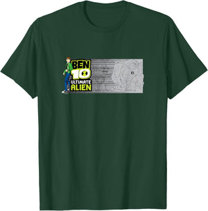 Ben 10 Ultimate Alien: Cosmic Destruction Humungousaur Logo T-Shirt - T-Shirt | Forest