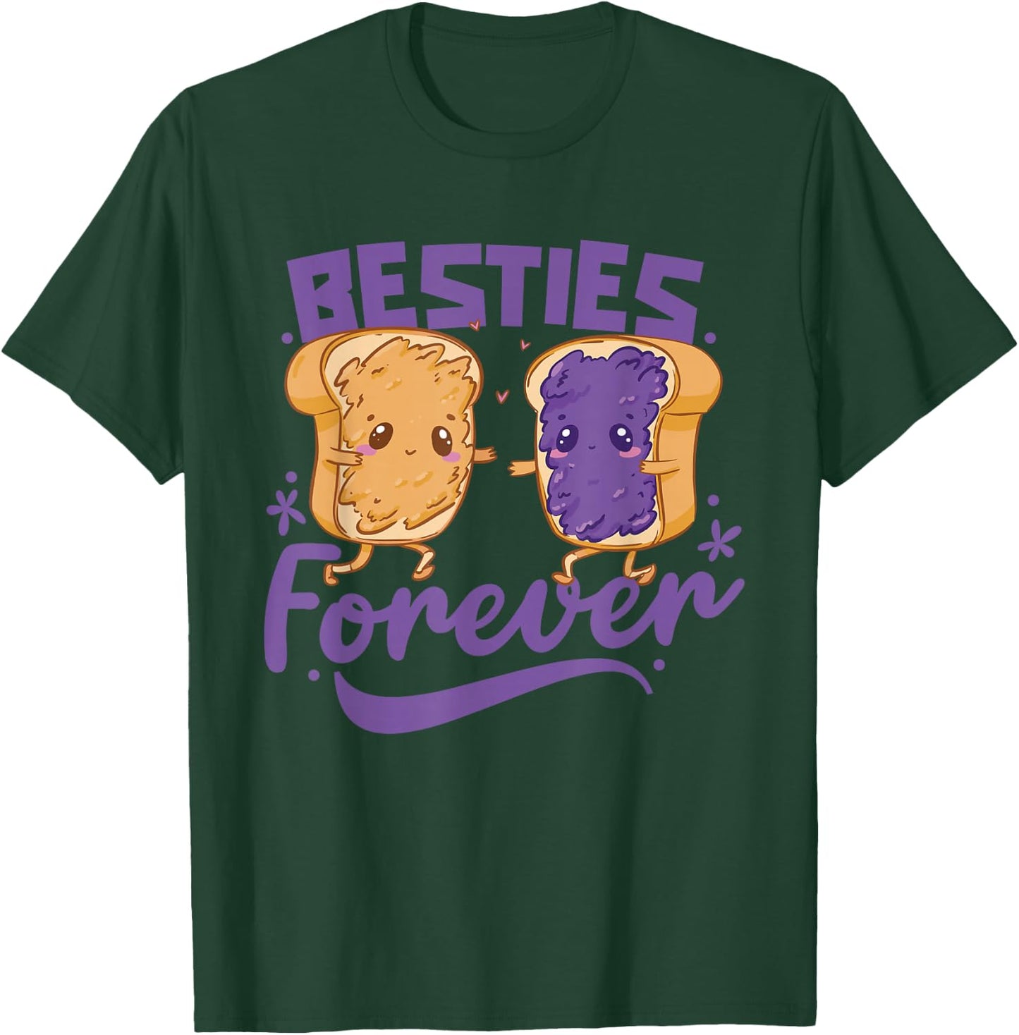Besties Forever Cute Best Friend Friendship Bestie Besties T-Shirt - T-Shirt | Forest