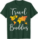 Travel Buddies Matching Couple Traveler Adventure T-Shirt - T-Shirt | Forest