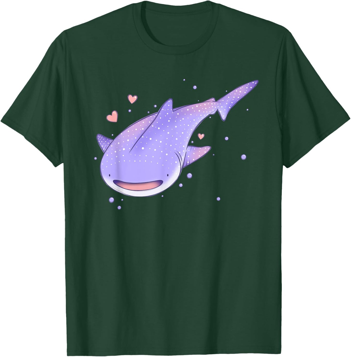 Cute Kawaii Pastel Whale Shark Sea Creature T-Shirt - T-Shirt | Forest