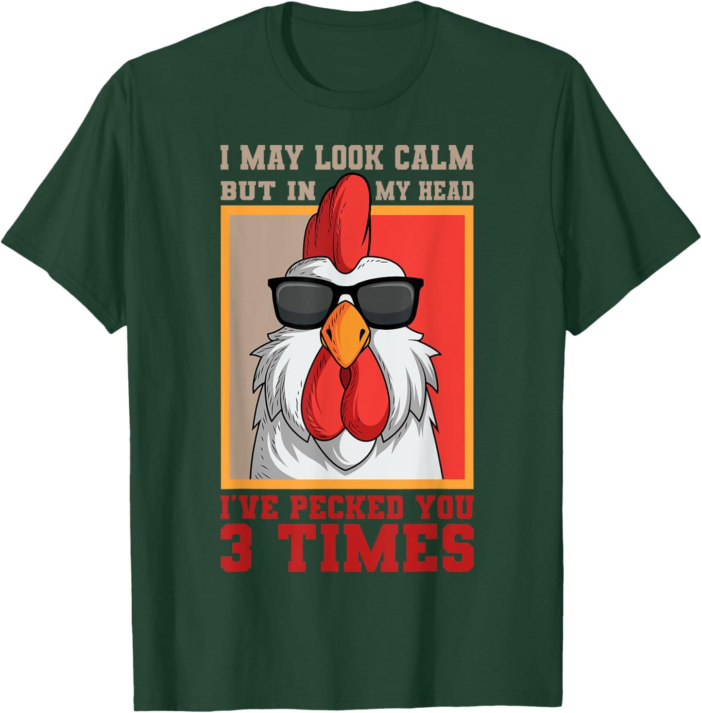 Rooster Chicken Farmers Farm Poultry Lover T-Shirt - T-Shirt | Forest