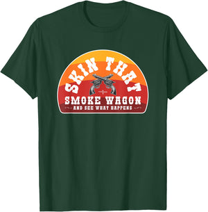 Skin That Smoke Wagon Retro Desert Sunset Western Gun Shirt T-Shirt - T-Shirt | Forest
