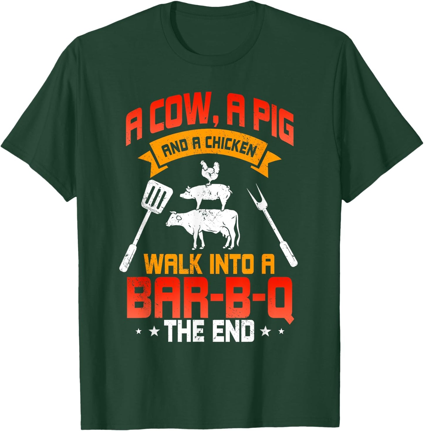 BBQ Grilling Lover Barbecue Chef Meat Grill Funny Cook T-Shirt - T-Shirt | Forest
