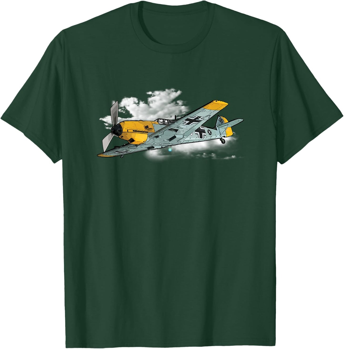 Bf-109 WWII German Luftwaffe Pilot Gift Airplane Gift T-Shirt - T-Shirt | Forest