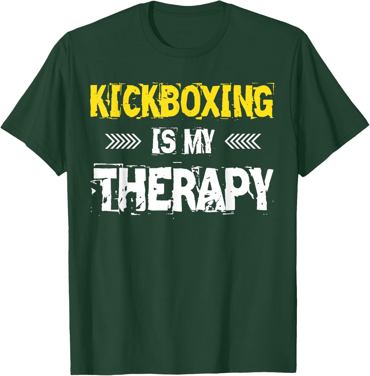 Kickboxing Is My Therapy Kickbox T-Shirt - T-Shirt | Forest