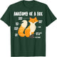 Anatomy of A Fox | Cute Sweet Carnivore Funny Animal Gift T-Shirt - T-Shirt | Forest