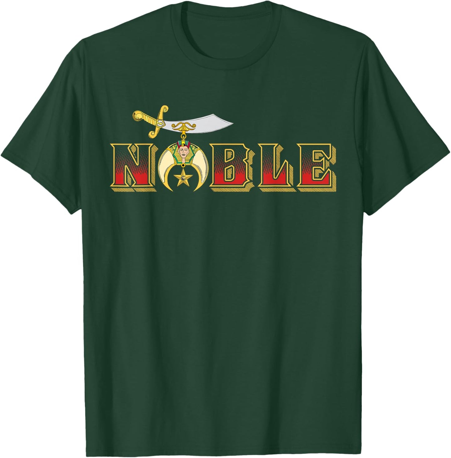 Noble Shriner AAONMS Emblem AEAONMS Mason Parents' Day T-Shirt - T-Shirt | Forest