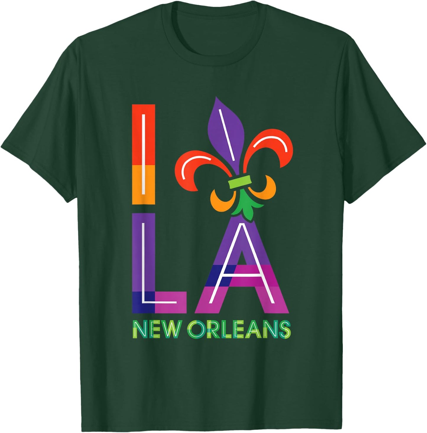 New Orleans Louisiana Love Vintage Retro Souvenir Gift T-Shirt - T-Shirt | Forest