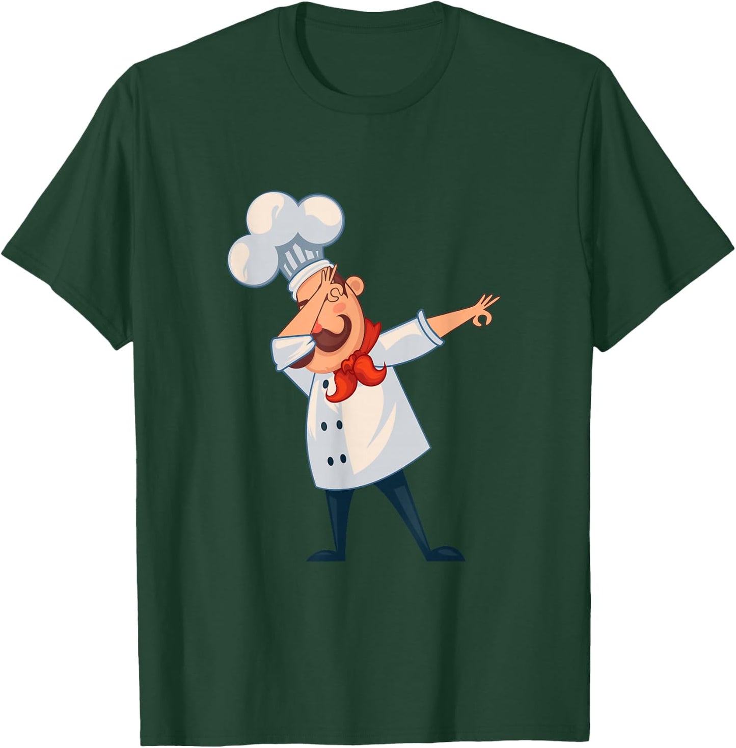 Dabbing Chef Comic Artwork For A Chef T-Shirt - T-Shirt | Forest