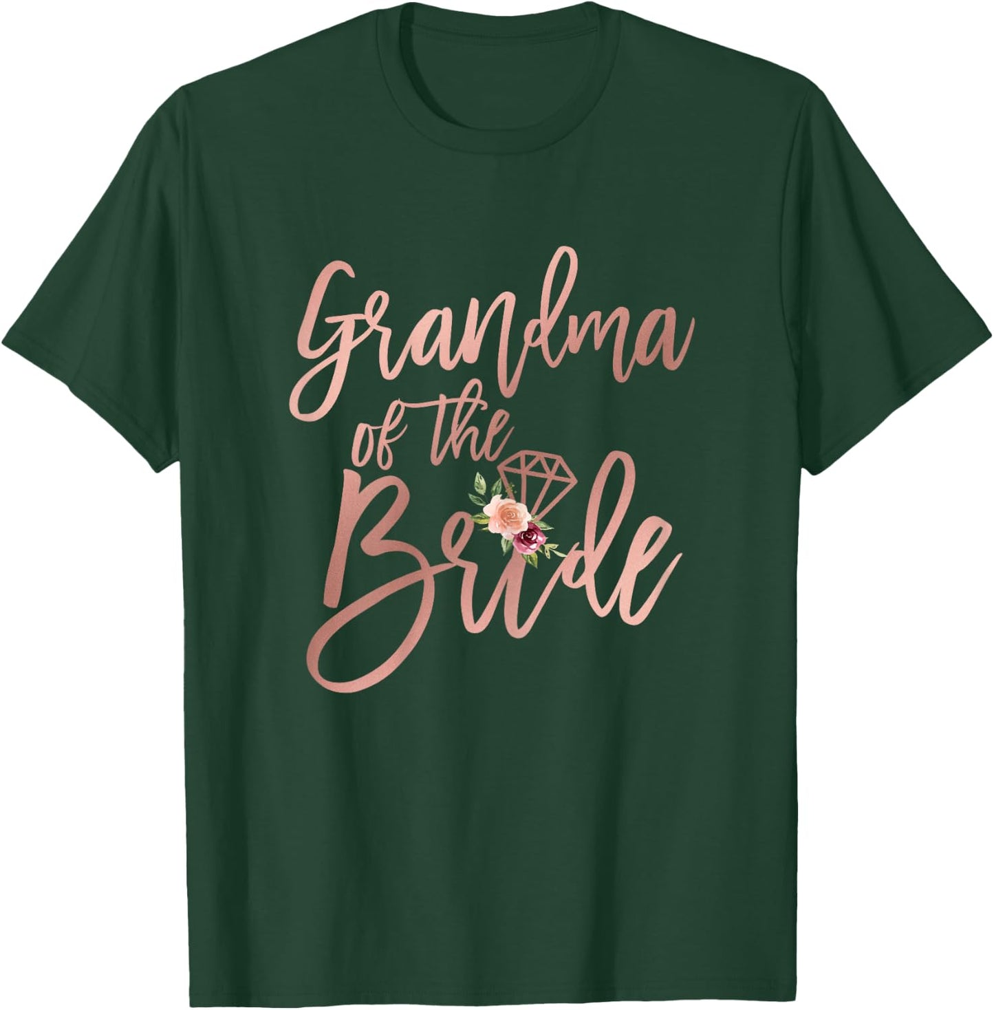 Wedding Shower for Grandma of the Bride from Bride Floral T-Shirt - T-Shirt | Forest