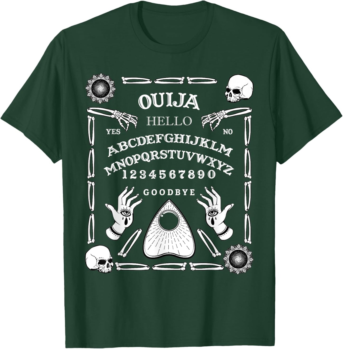 Halloween Ouija Spirit Board Ghost Paranormal Spiritual T-Shirt - T-Shirt | Forest