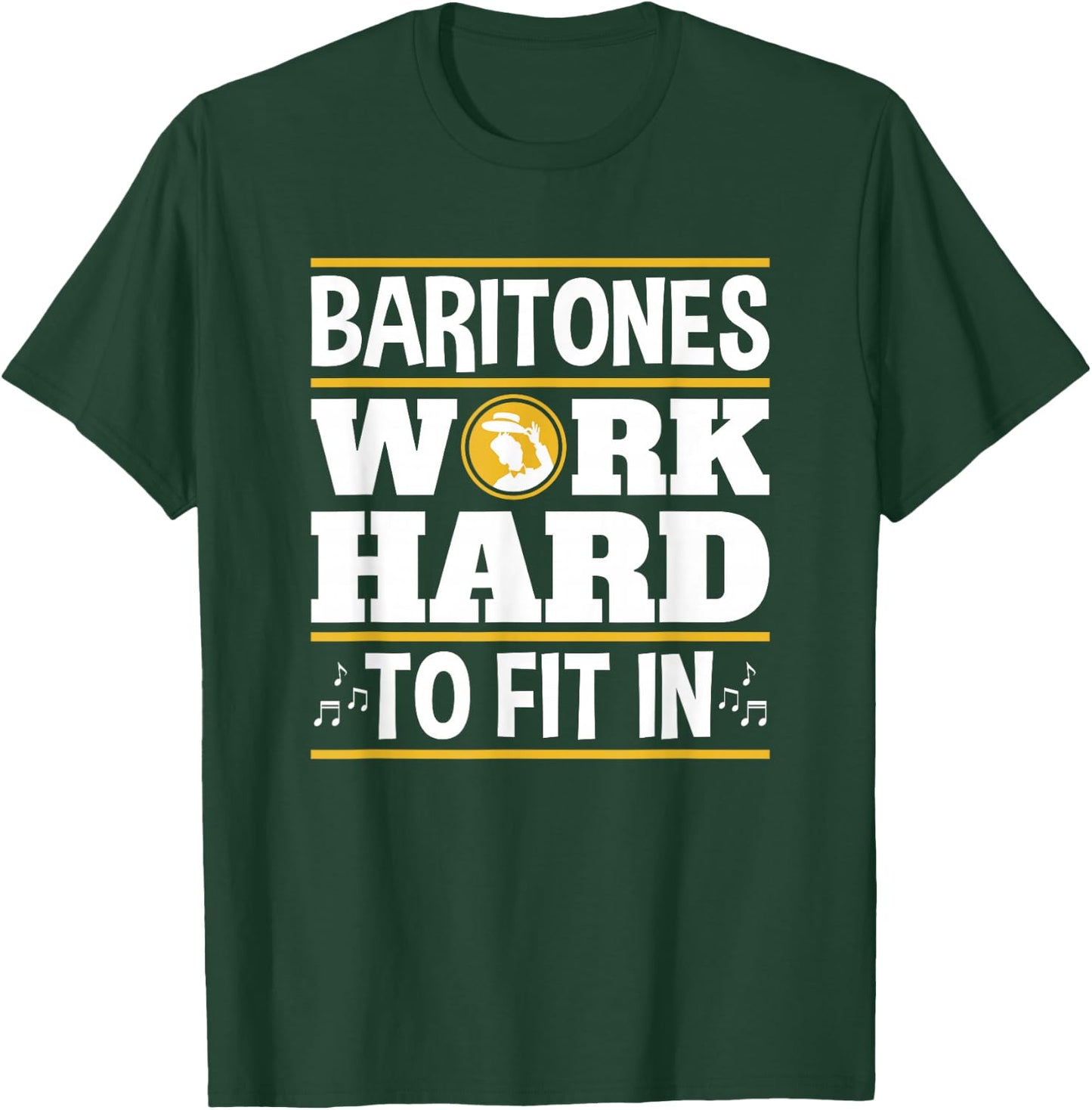 Baritone Singer Barbershop Quartet Baritones Fit In T-Shirt - T-Shirt | Forest