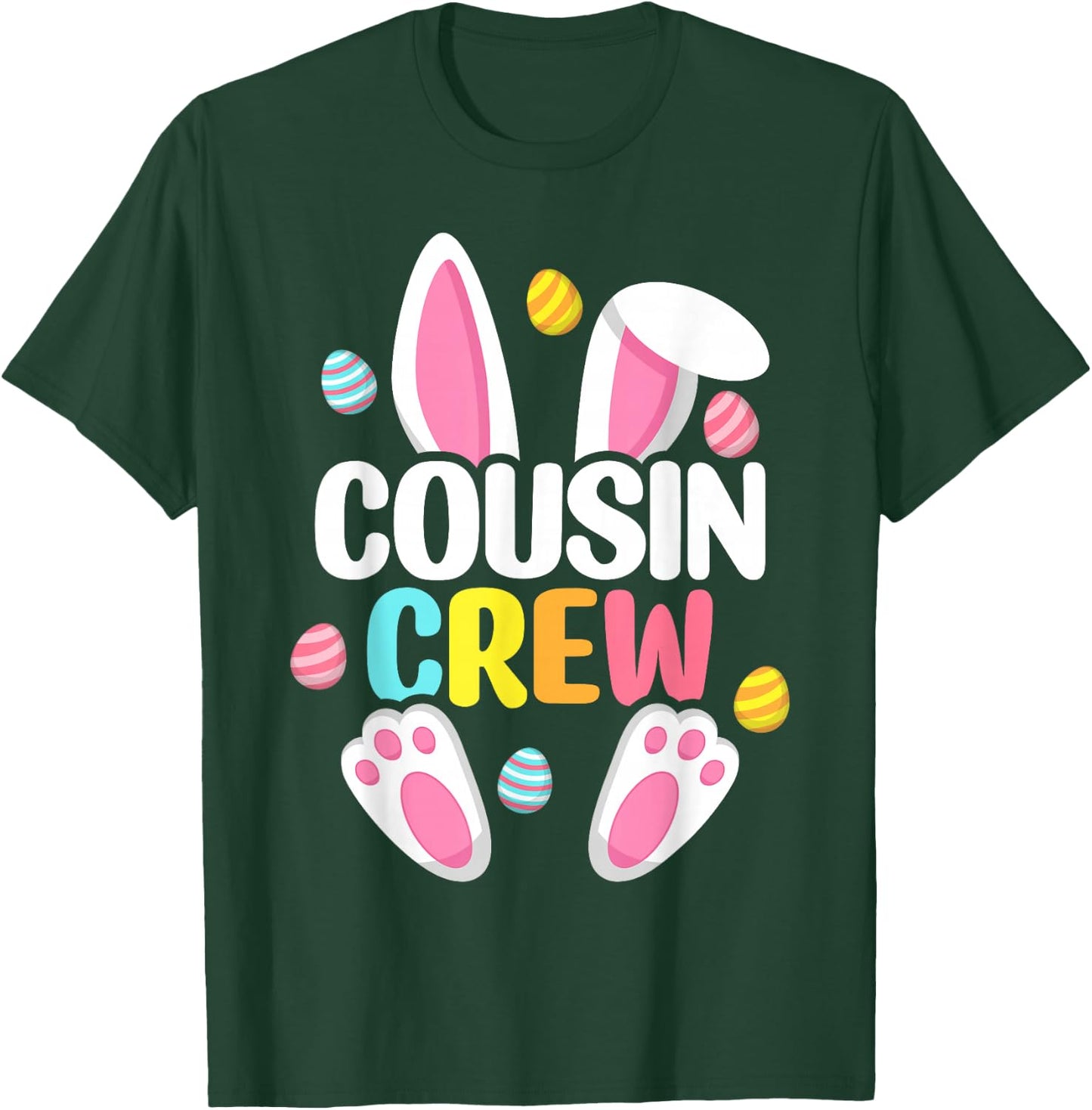 Cousin Crew Easter Bunny Family Matching Toddler Boys Girls Small T-Shirt - T-Shirt | Forest