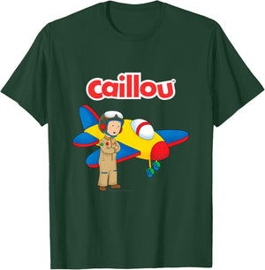 Caillou Child's T Shirt - Pilot T-Shirt - T-Shirt | Forest