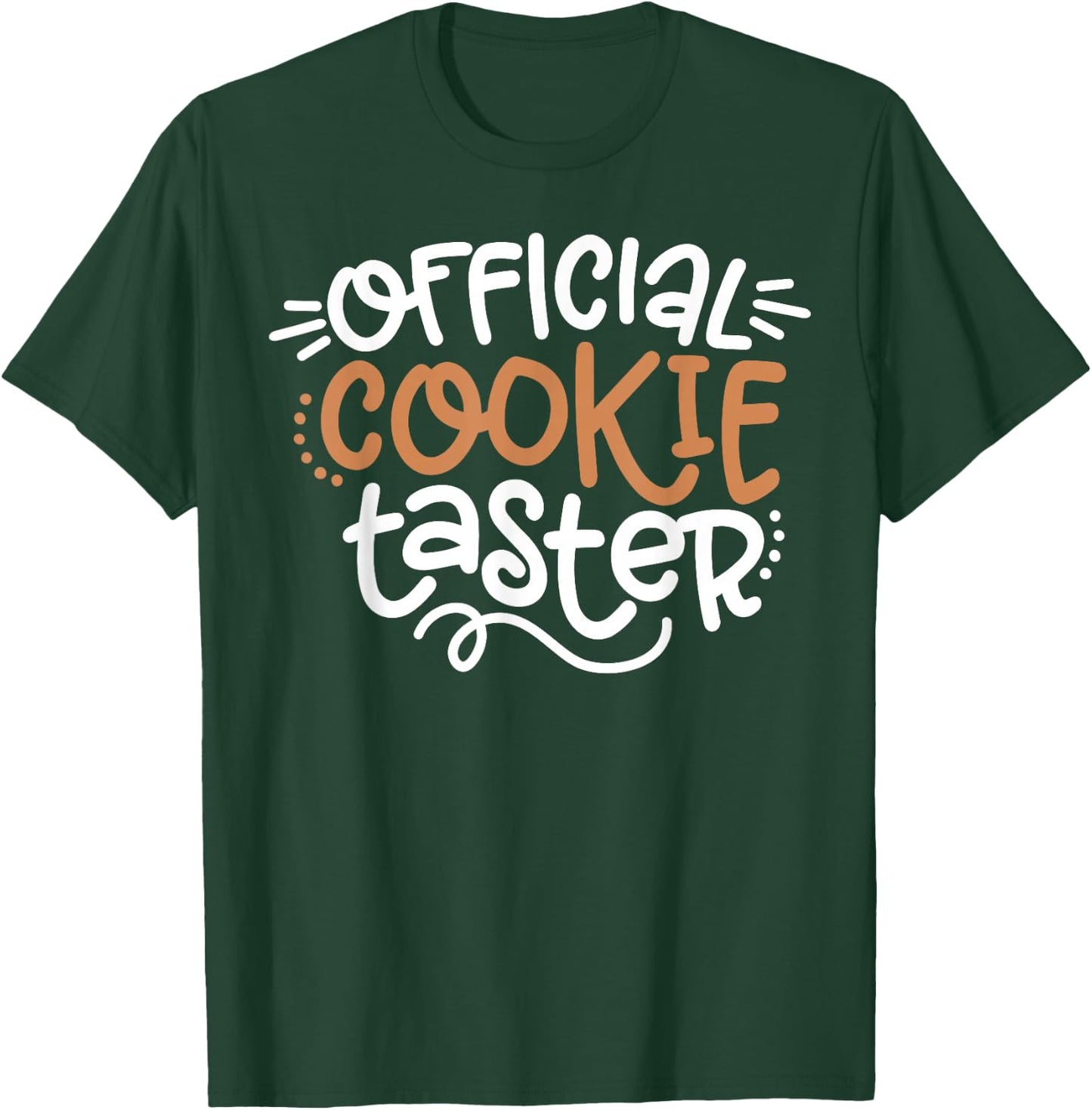 Official Cookie Taster Christmas Bakers Kids Toddler Xmas T-Shirt - T-Shirt | Forest